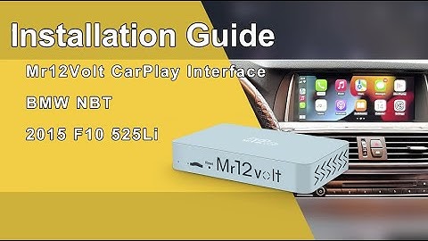 Mr12volt MOST CarPlay interface installation for BMW NBT F10 525LI1