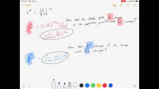 Comparative Statics for Steady State Capital in Solow Growth Model with Population Growth
