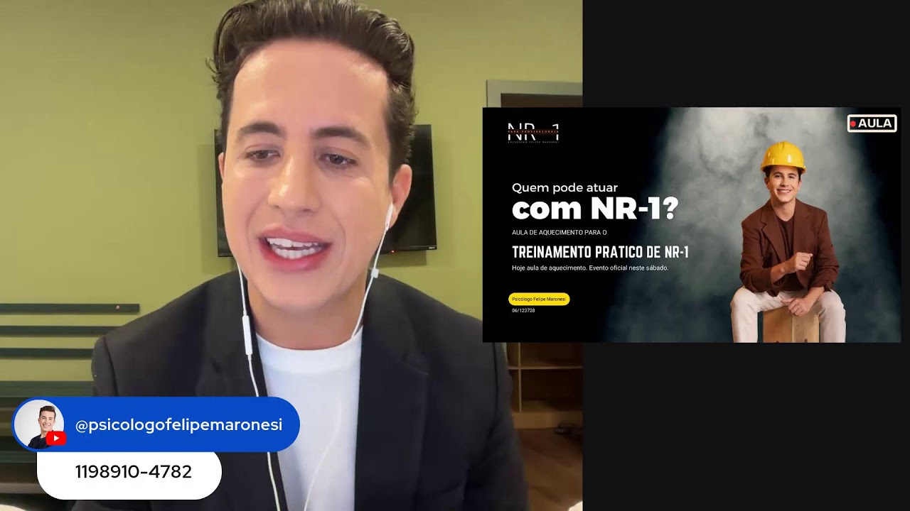 Quem pode atuar com NR-1? | AULA 05/02 às 20h