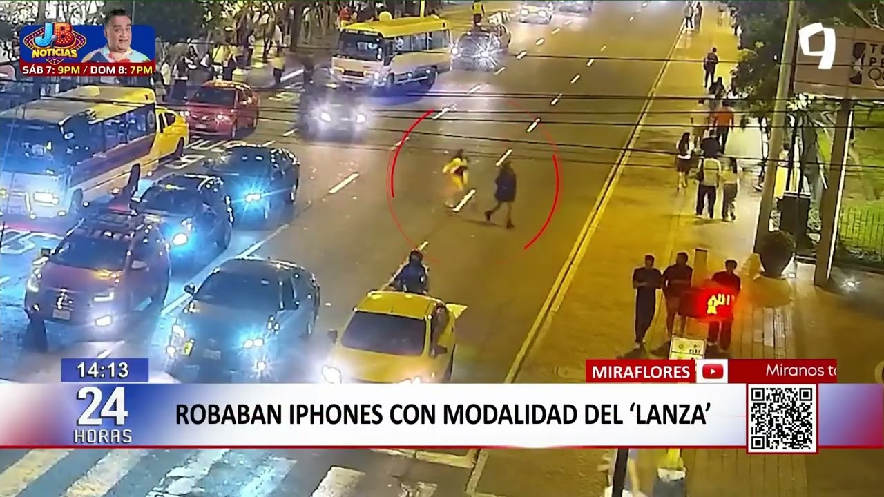 Miraflores: caen delincuentes que robaban IPhones con la modalidad del “lanza”