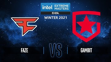 FaZe vs. Gambit - Map 2 Overpass - IEM Winter 2021