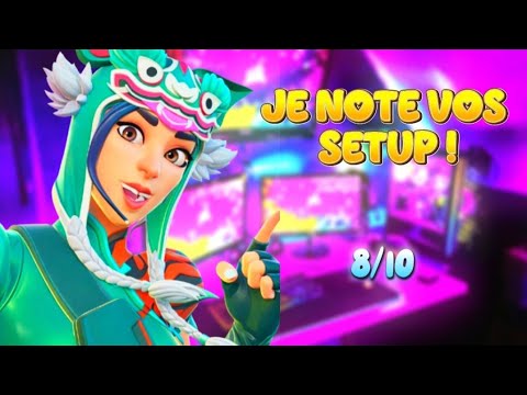 JE NOTE LES SETUPS DES ABONNÉS ! ( ILS SONT INCROYABLES ) 🔥 #fortnite