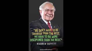 Thought Of The Day - Warren Buffet