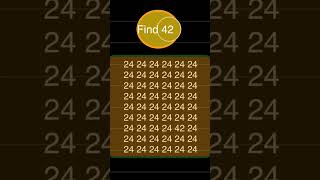 Challenge yourself to spot 42 in 6seconds #challenge #test #braintest #puzzle #iqtest