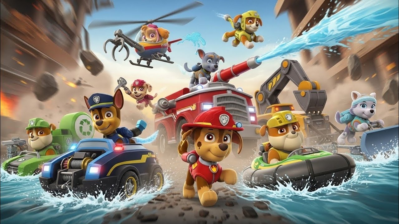 Paw Fun Adventure & Rescue Operation 🐶🚨 | Part One | Kids Cartoon Story