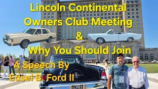 Lincoln Continental Owners Club Meeting in Dearborn Michigan Tour Detroit Central Station