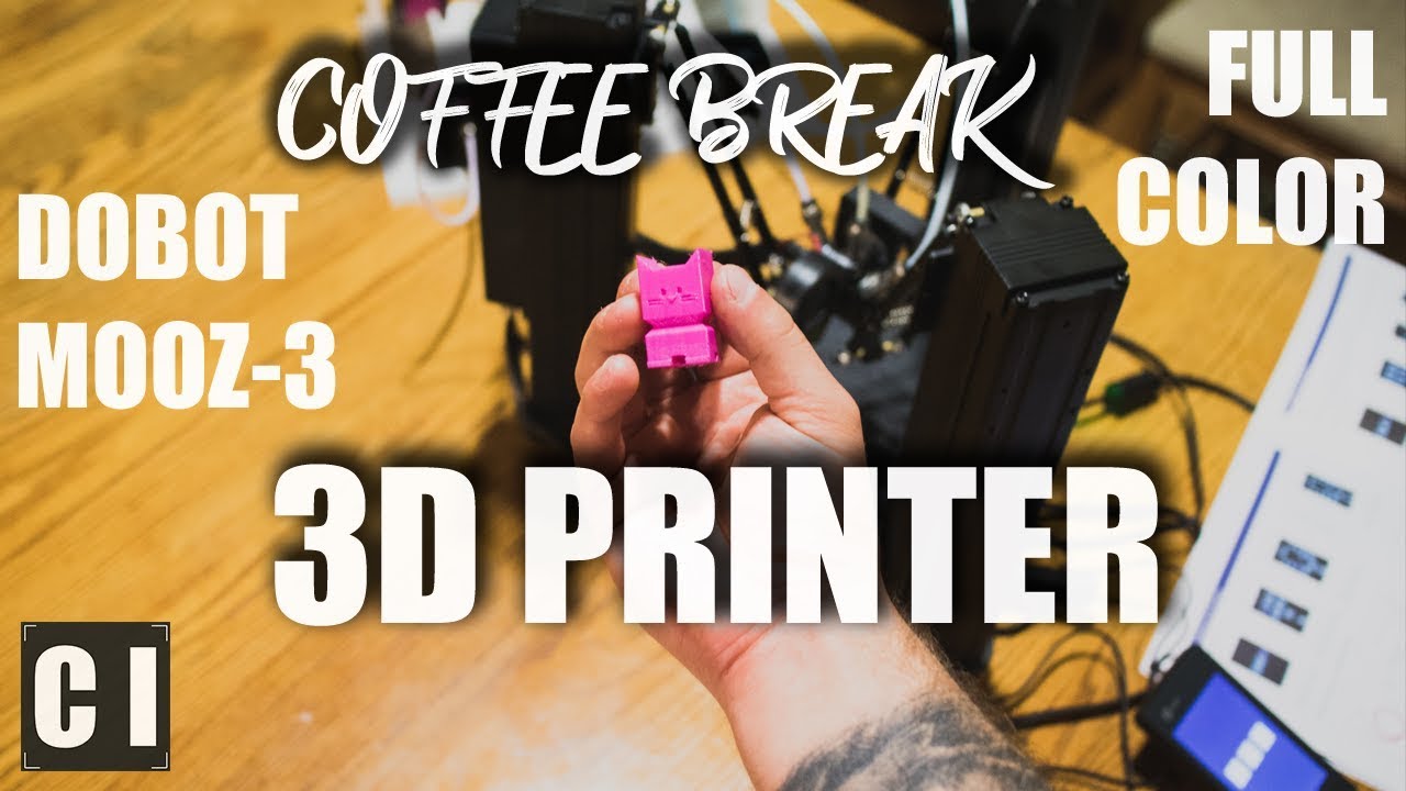 BIGMAMA 自主制作 3rd Demo 3D Printer with 3 color mixing & switching: Dobot Mooz-3 - Coffee