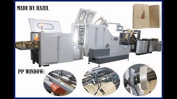 machine à sacs en papier square bottom sos die cutting paper bag machine in Hazel making