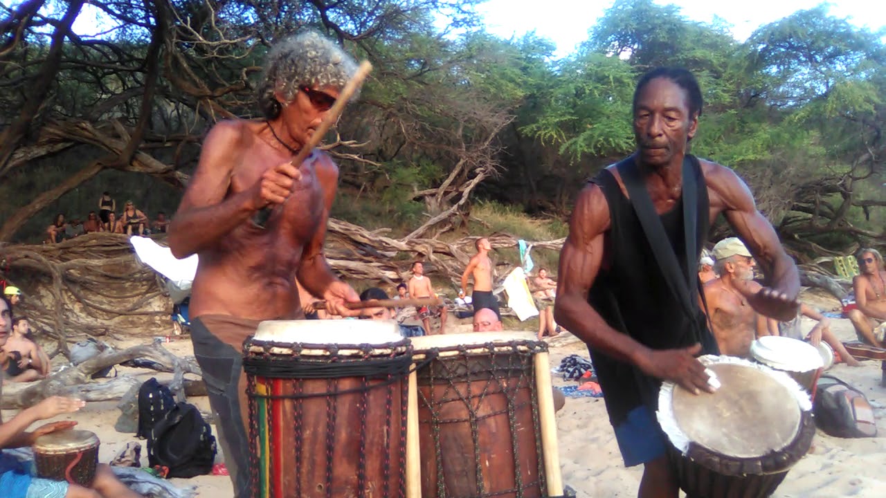 Lil.beach drum circle 2017 Makena State Beach
