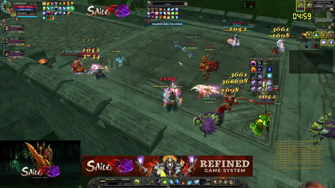 Sailor Online Arabian Dawn Cap 130 Beta (B.A Game Play Full Knockdown)