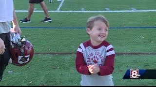 Honorary captain serving as inspiration to Bates football team.
