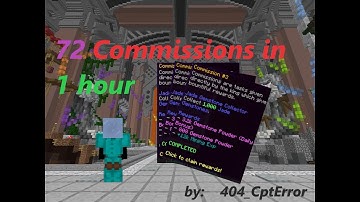 How to do many commissions - hypixel skyblock