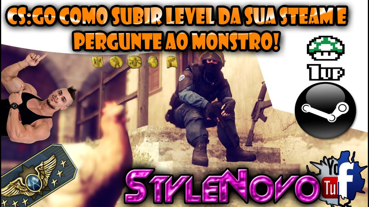 CS:GO Como Subir level da sua Steam e Pergunte ao Monstro! - YouTube