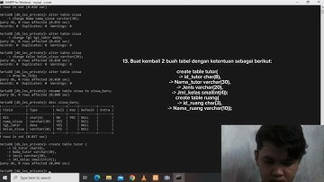 Tugas UAS Pemrograman Database "Membuat Database menggunakan Shell pada Xampp"