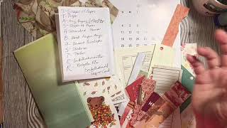 October Junk Journal Challenge -  Embellishment and tag from scraps and October prompt for the 1st