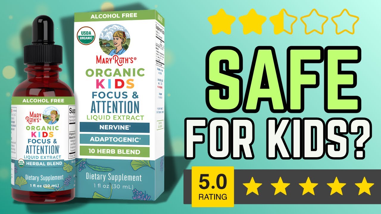 MaryRuth’s Organic Kids Focus and Attention Review (2025) — Safe Herbal Support Explained