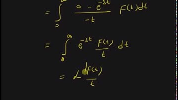 Laplace transform: Division by time t
