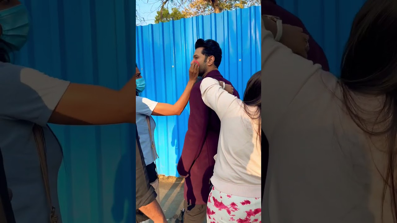 Celebrity makeup of Sahil Anand. 