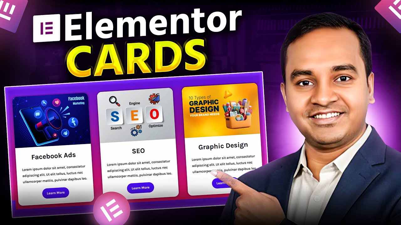 Modern Elementor Card Design Tutorial | Hover Effect (Free Method)