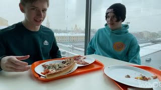 Обзор вкуснейшей пиццы с Вадимом в кафе 