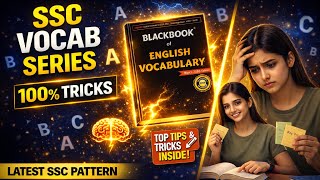  SSC Vocabulary with Super Easy Tricks | Black Book 2026 | Latest Pattern | DAY 13+ Revision 🚀