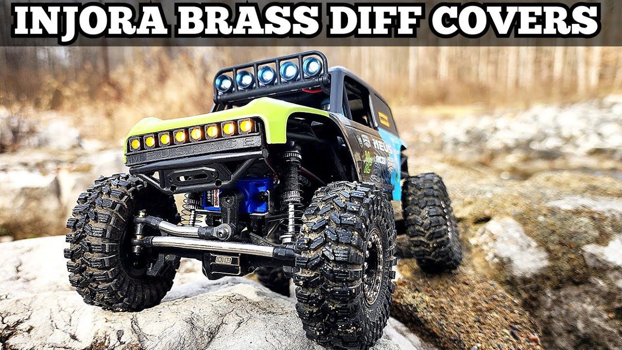 Couvercles D'essieu En Laiton Noir INJORA Pour TRX4M - 2 Pièces, 9g, Pour RC Crawler 1/18