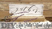 How to Seal Vinyl Stencils: Paint Wood Signs with Stained Backgrounds - YouTube