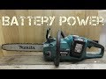 Makita Brushless 36v (18v x2) battery chainsaw DUC353 / XCU03 Review