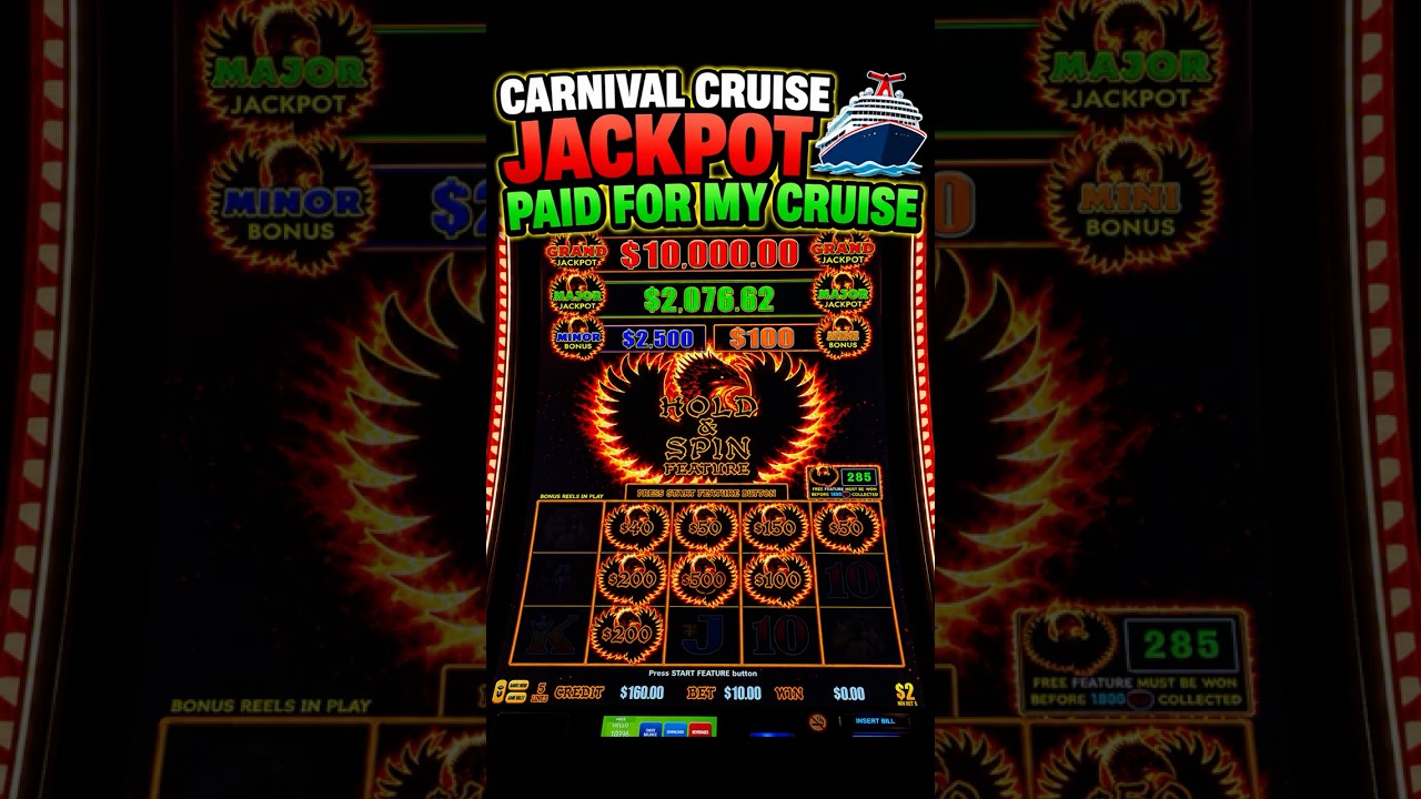 🔥Carnival Cruise Jackpot Paid For My Cruise!🚢💰🎰