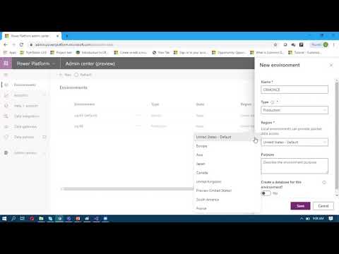 Session 8 : How to create a environment in Power Platform Admin Center