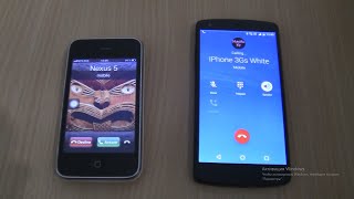 Incoming call & Outgoing call at the Same Time htc+iPhone 3Gs White+Lg Google Nexus 5