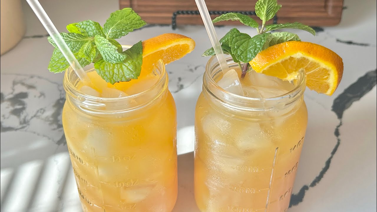 Апельсиновый сладкий чай - Рецепт южного апельсинового сладкого чая со льдом - Домашние лакомства...