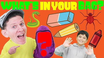 What Is In Your Bag? Song | School Supplies | Dream English Kids