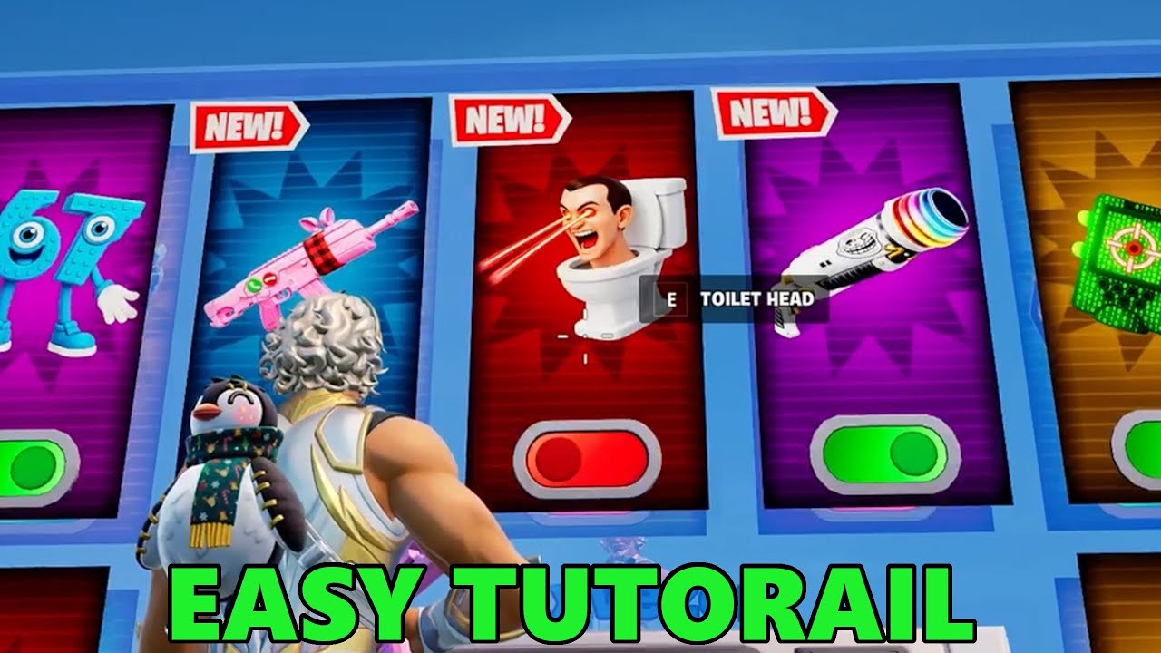 TOILET HEAD LOCATIONS | CRAZY 1V1 FFA - ALL GUNS & RIDES Fortnite 3256-2350-0756