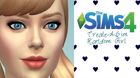 The Sims 4: Create-A-Sim Demo || Creating A Random Girl :)
