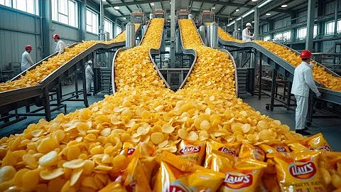 Lays Potato Chips Mega Factory - Processing Millions Of Potato Chips in Factory