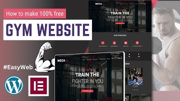 How to make 100% Free Gym Website with WordPress | Fitness Club Website Tutorial for Beginners