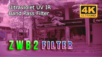 $2 ZWB2 Ultraviolet UV IR Band Pass Filter UHD video test
