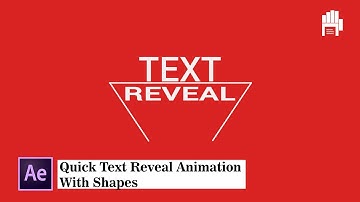 Quick TEXT REVEAL animation with SHAPES | After Effects Tutorial Part 12