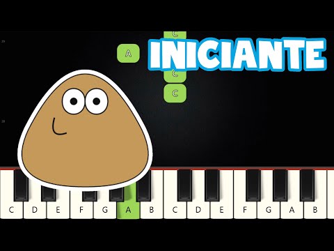 Pou (Música Tema) Piano e Teclado Iniciante, Nível Fácil