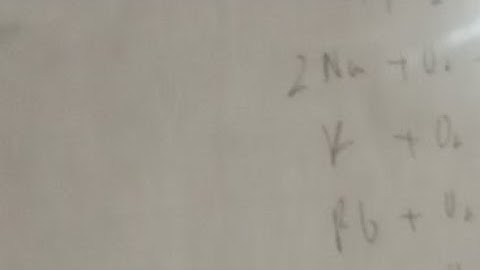 S Block Elements Reactions With Oxygen