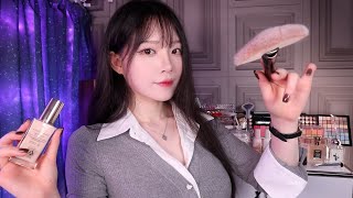 ASMR(Sub✔) ไอดอล K-POP ยุ่งๆ แต่งหน้าบทบาทสมมุติ 1 ชั่วโมง (อยู่ด้านหลังเวที)