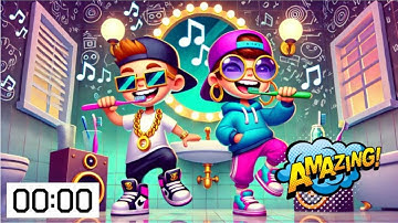 Brush Like a Boss Hip Hop Toothbrushing Song 2 Minute Tooth Brushing Countdown Timer