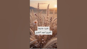 تلاوة خاشعة قران كريم بصوت الشيخ احمد النفيس