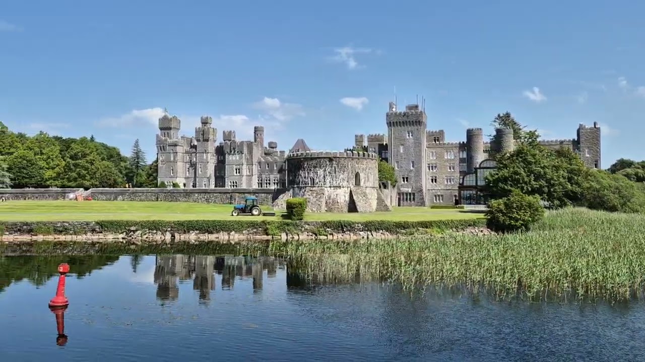 Проезжаем мимо замка Эшфорд и далее в озеро Лох-Корриб, Ирландия