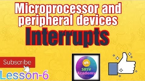 microprocessers and peripheral devices (MPD) lecture|| interrupts lecture in hindi||