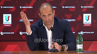 ALLEGRI post AtalantaJuve 01 conferenza stampa 'Mandato via Giuntoli? Già esonerato?' Coppa Italia