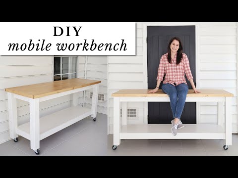 how to build a diy mobile workbench diy workbench