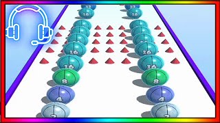 FUNNY GAMEPLAY ANDROID,IOS BALL MERGE 2048 screenshot 4