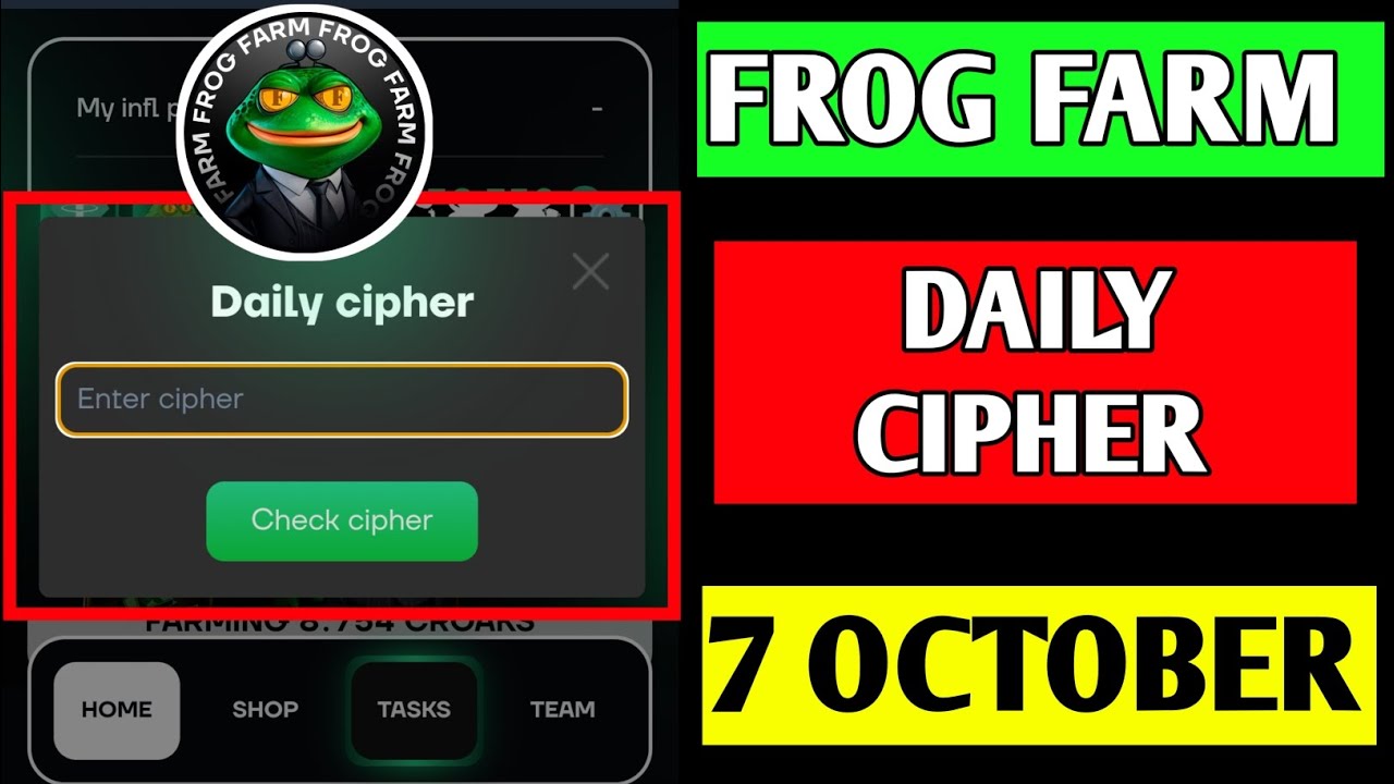 Frog Farm Daily Chiper 7 October | Farmfrog Daily Chiper Today | Farm frog Check Chiper Code